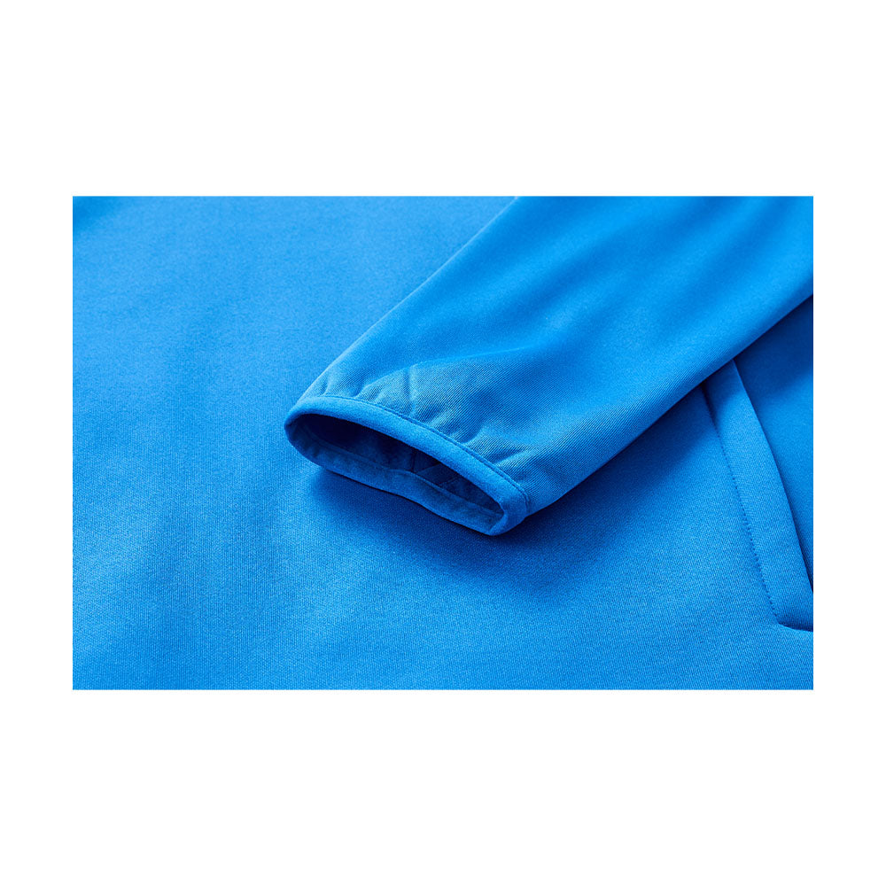 男裝半拉鍊加绒長袖T恤 ~ 訓練系列【寶藍色】