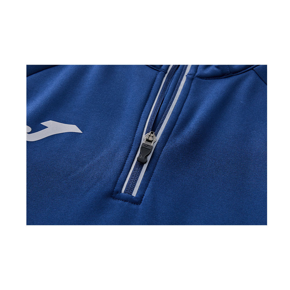 Men's half-zip plus fleece long-sleeved T-shirt ~ Training Series [Dark Blue]