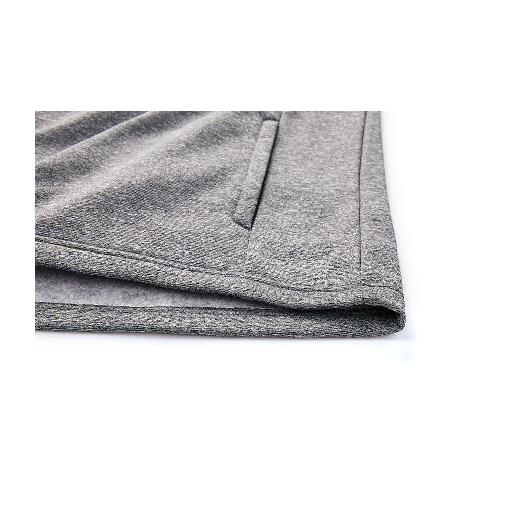 Men's half-zip plus velvet long-sleeved T-shirt ~ Training Series [Gray]