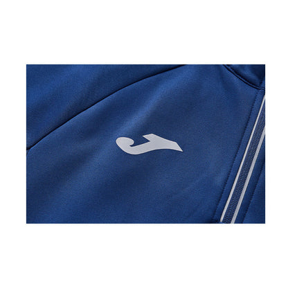 Men's half-zip plus fleece long-sleeved T-shirt ~ Training Series [Dark Blue]