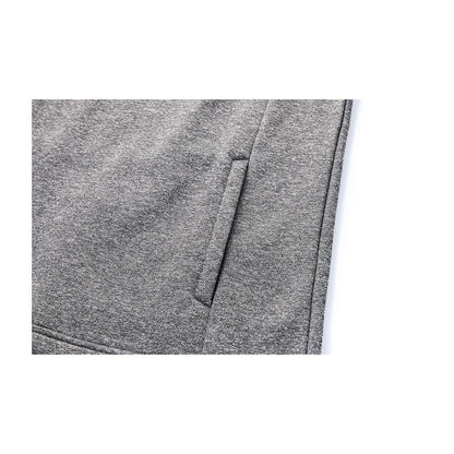 Men's half-zip plus velvet long-sleeved T-shirt ~ Training Series [Gray]