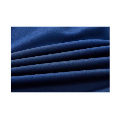 Men's half-zip plus fleece long-sleeved T-shirt ~ Training Series [Dark Blue]