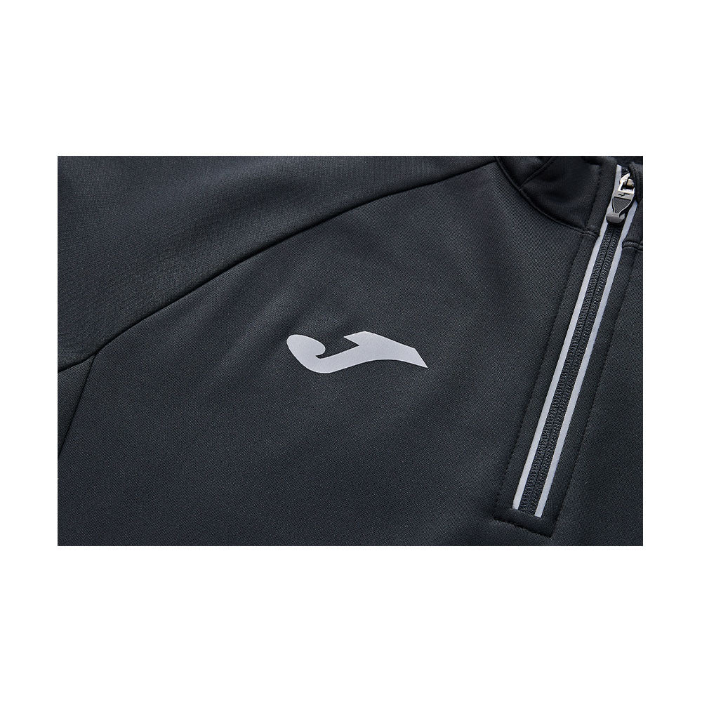 Men's half-zip plus fleece long-sleeved T-shirt ~ Training Series [Black]