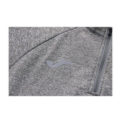 Men's half-zip plus velvet long-sleeved T-shirt ~ Training Series [Gray]