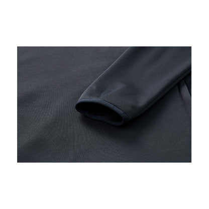 Men's half-zip plus fleece long-sleeved T-shirt ~ Training Series [Black]