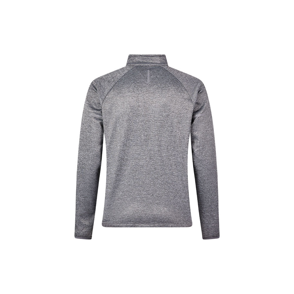 Men's half-zip plus velvet long-sleeved T-shirt ~ Training Series [Gray]