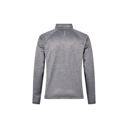 Men's half-zip plus velvet long-sleeved T-shirt ~ Training Series [Gray]