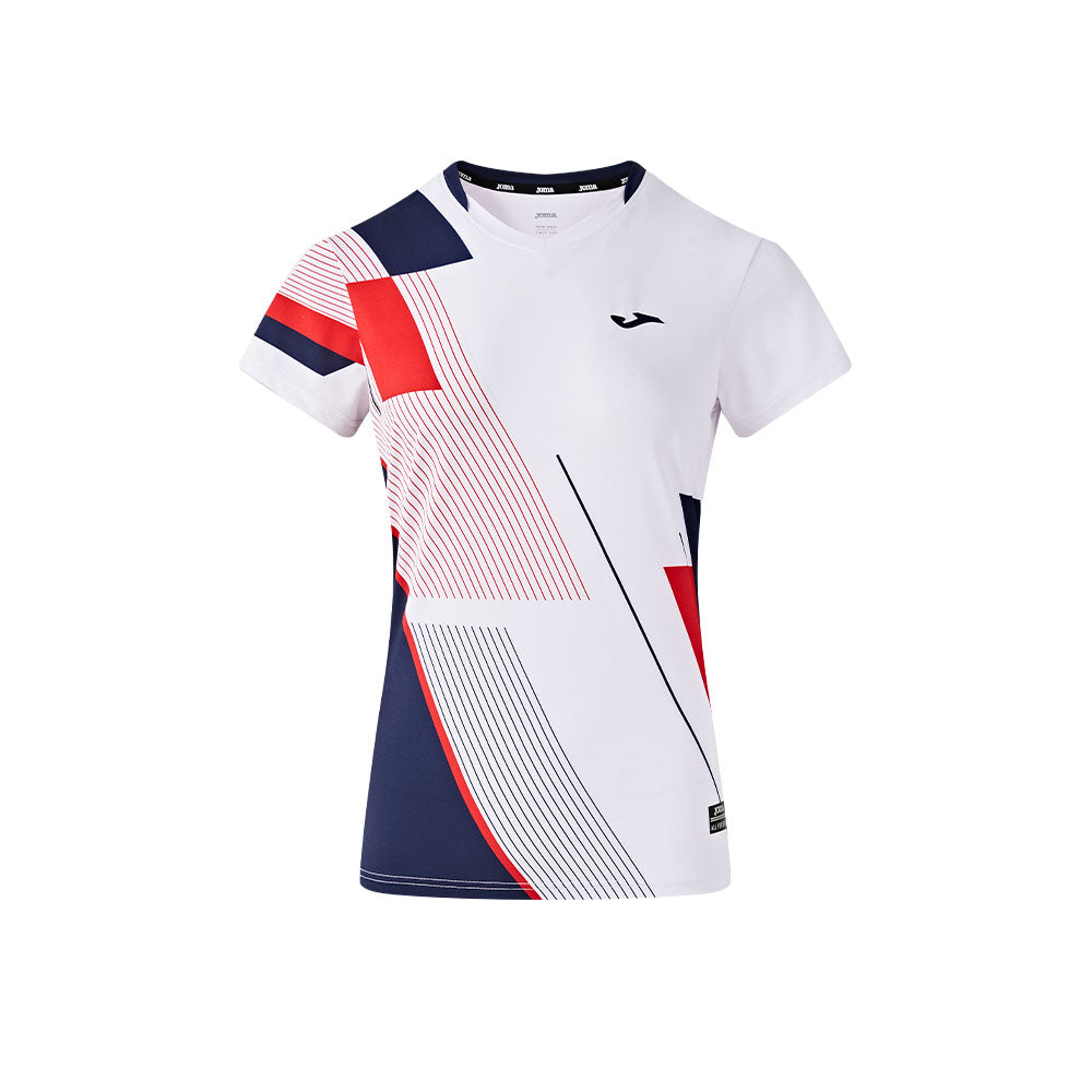 Women's Tennis/Badminton Short Sleeve T-Shirt ~ GLORYA Series [White]