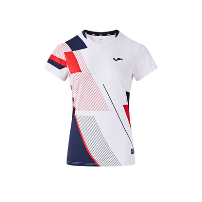 Women's Tennis/Badminton Short Sleeve T-Shirt ~ GLORYA Series [White]