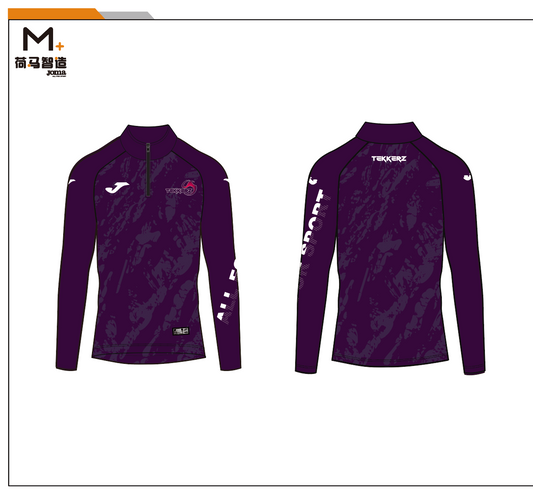 Tekkerz 1/4 zip Long T-shirt