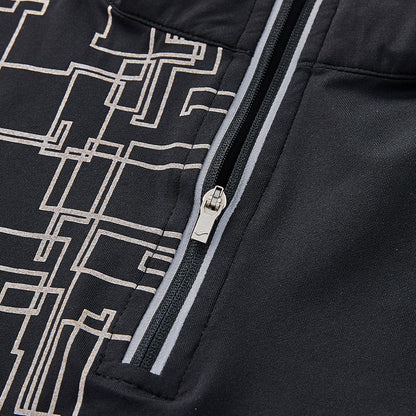 男裝半拉鏈訓練長袖