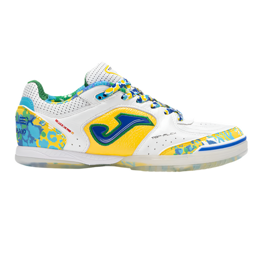 AMANDINHA Transparent Sole Special Edition Futsal Shoes TOP FLEX (Stone Floor/Indoor) White Yellow