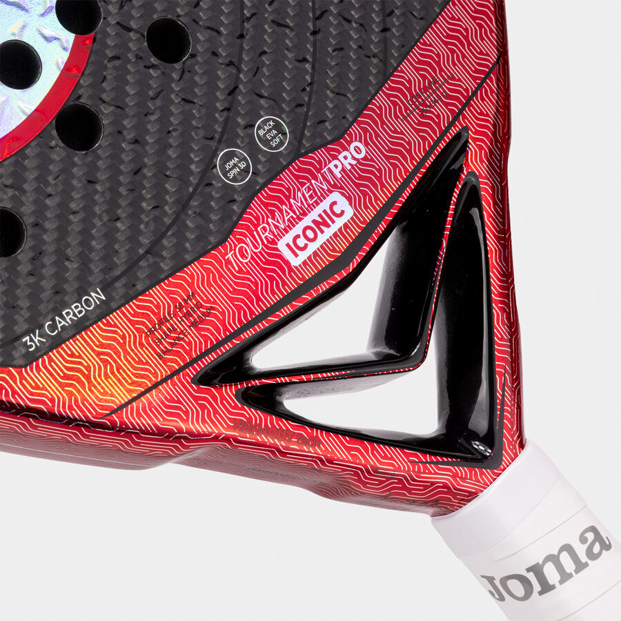 Joma Tournament Pro Iconic 板網球拍｜黑紅