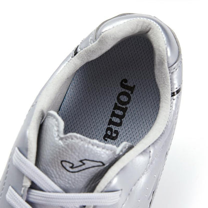 女子袋鼠皮足球鞋 AGUILA  -MG 【銀色】