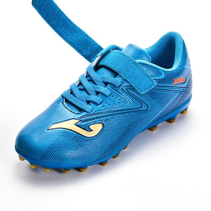 兒童魔術貼足球鞋 REVERSE - MG【深藍色】