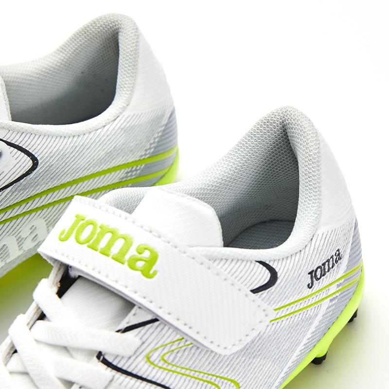 兒童魔術貼足球鞋 REVERSE - MG【白銀色】