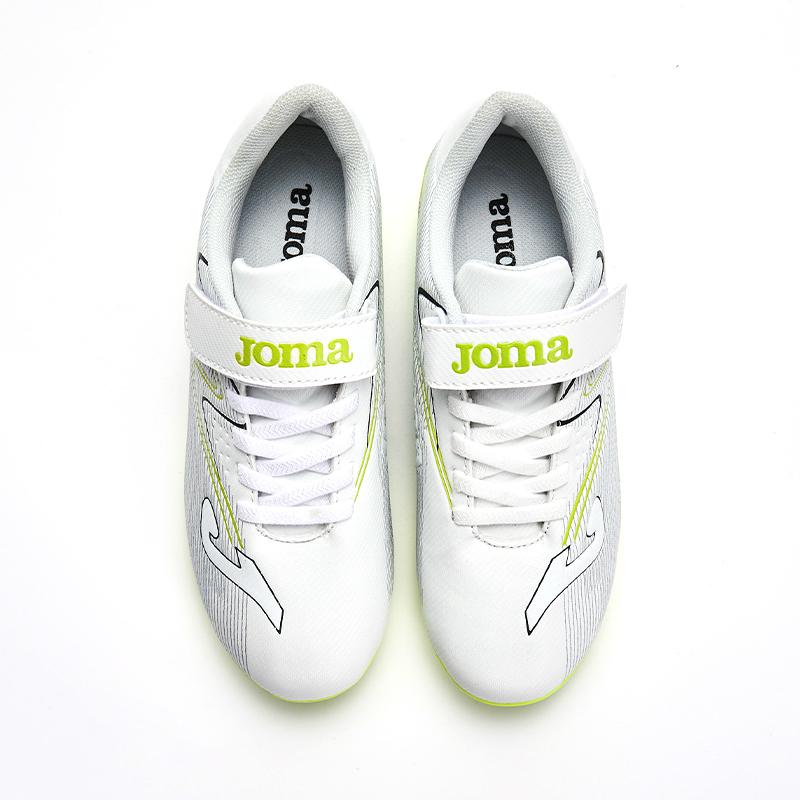 兒童魔術貼足球鞋 REVERSE - MG【白銀色】