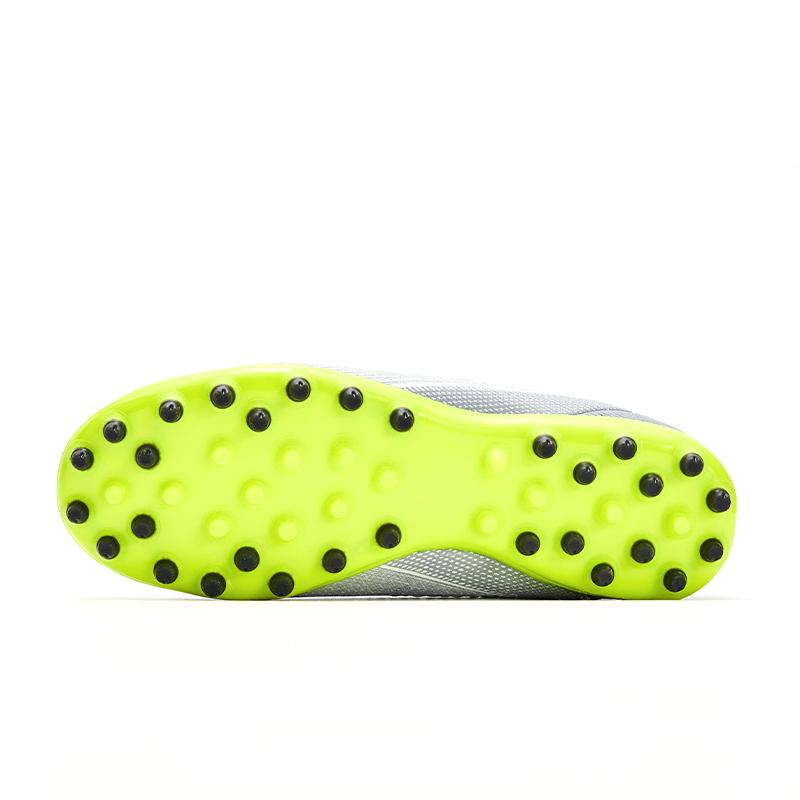 兒童魔術貼足球鞋 REVERSE - MG【白銀色】