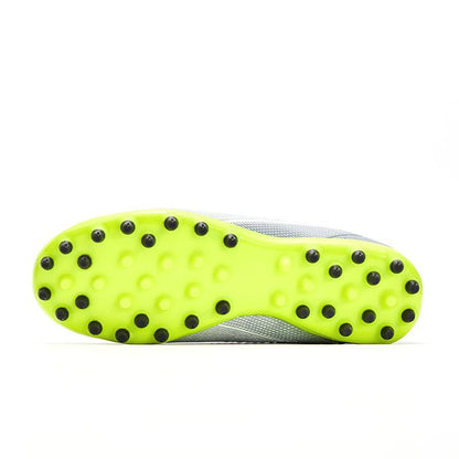 兒童魔術貼足球鞋 REVERSE - MG【白銀色】