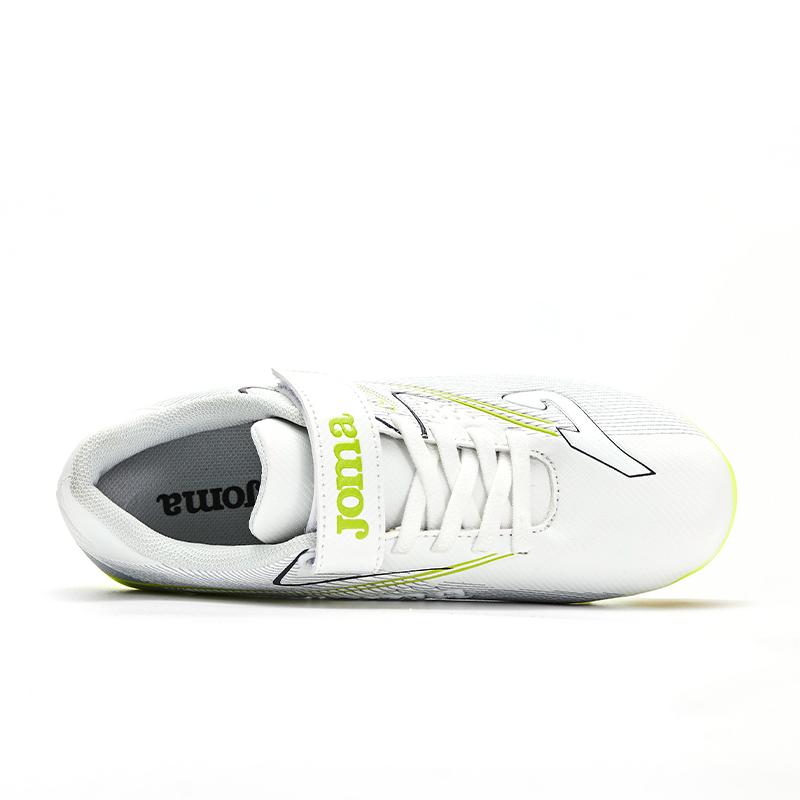 兒童魔術貼足球鞋 REVERSE - MG【白銀色】