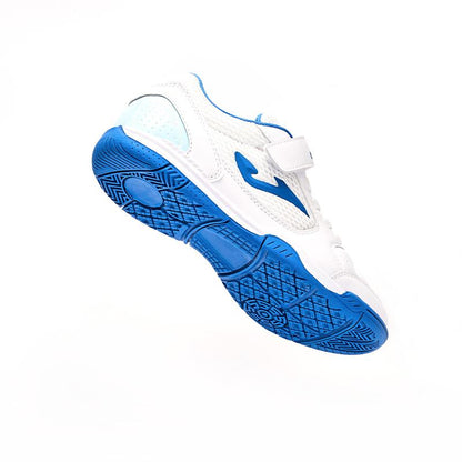 Children's futsal shoes DRIBLING GOL (stone floor/indoor) [white blue]
