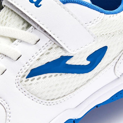 Children's futsal shoes DRIBLING GOL (stone floor/indoor) [white blue]