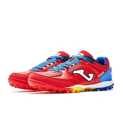 Adult broken spike football shoes TOP FLEX - TF [red/blue]