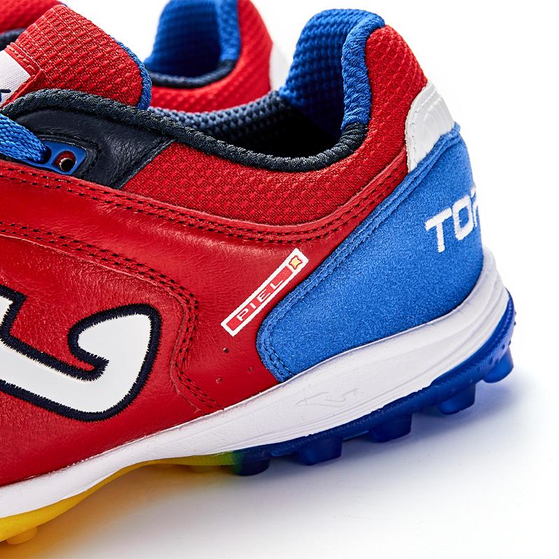 Adult broken spike football shoes TOP FLEX - TF [red/blue]
