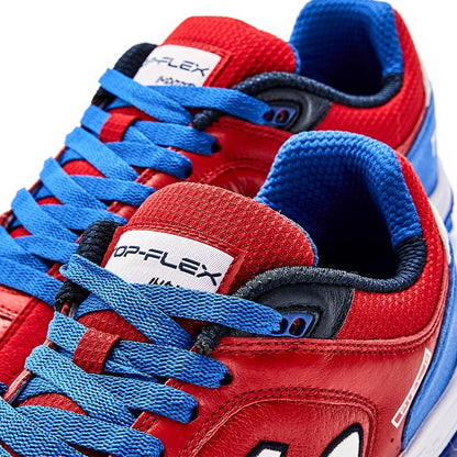 Adult broken spike football shoes TOP FLEX - TF [red/blue]