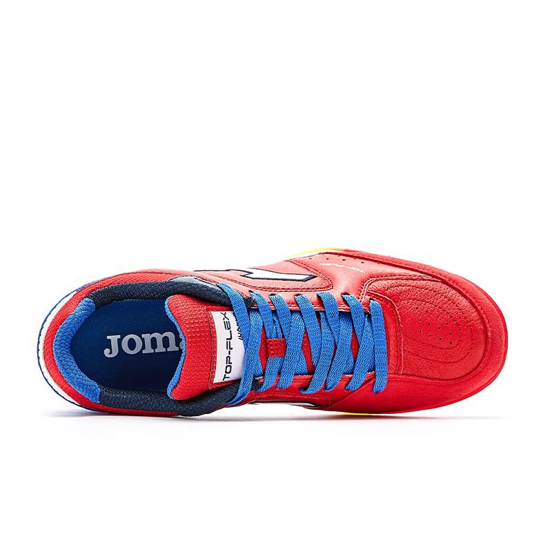 Adult broken spike football shoes TOP FLEX - TF [red/blue]