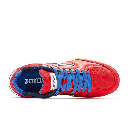 Adult broken spike football shoes TOP FLEX - TF [red/blue]