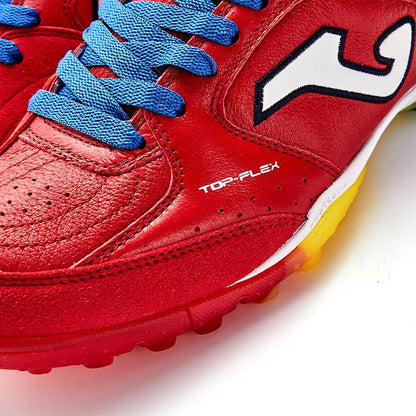 Adult broken spike football shoes TOP FLEX - TF [red/blue]