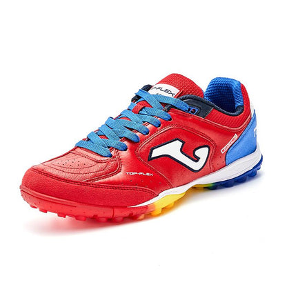 Adult broken spike football shoes TOP FLEX - TF [red/blue]