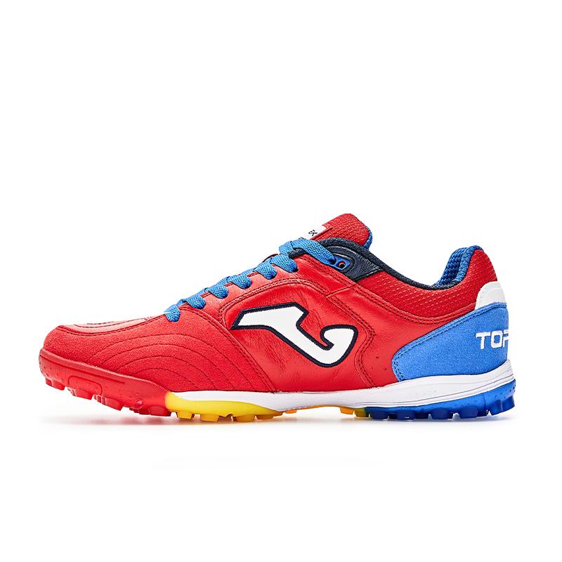 Adult broken spike football shoes TOP FLEX - TF [red/blue]