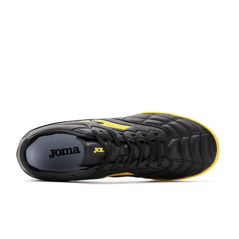 成人碎釘足球鞋 LIGA T1 - TF【黑/黃色】