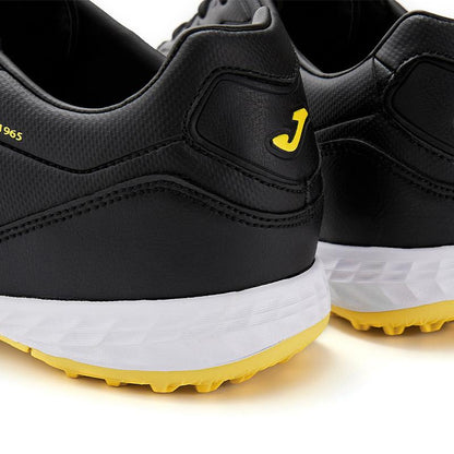 成人碎釘足球鞋 LIGA T1 - TF【黑/黃色】