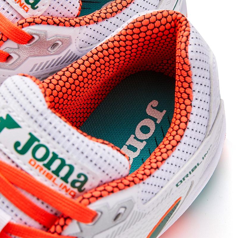 成人碎釘足球鞋 DRIBLING- TF【白綠色】