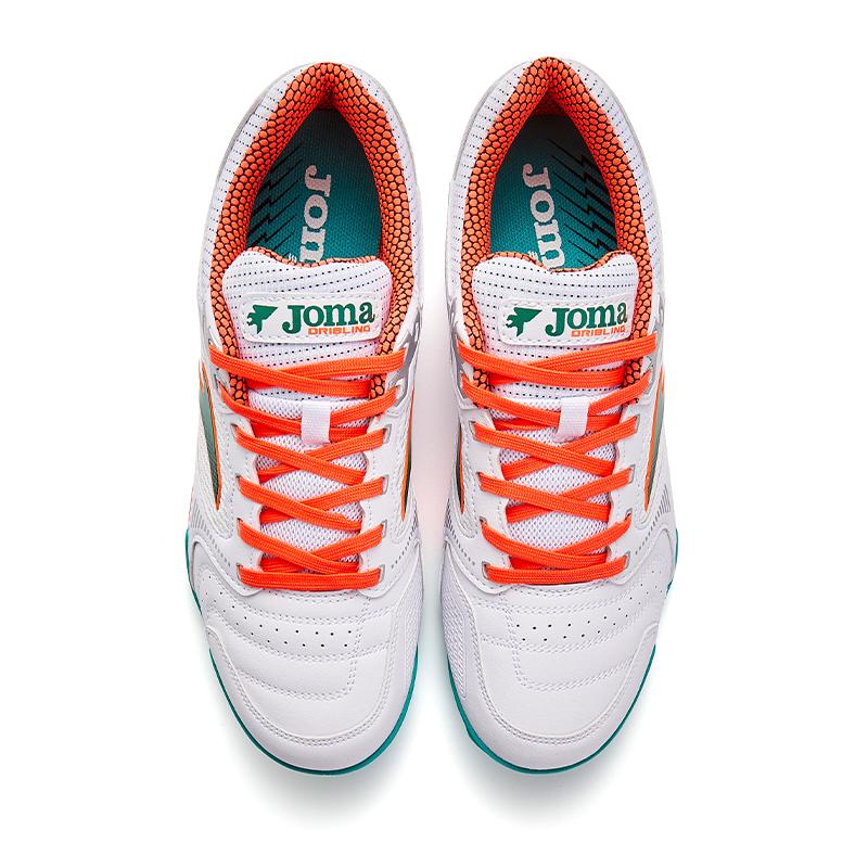 成人碎釘足球鞋 DRIBLING- TF【白綠色】