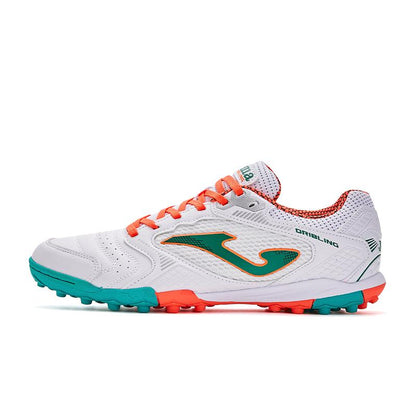 成人碎釘足球鞋 DRIBLING- TF【白綠色】