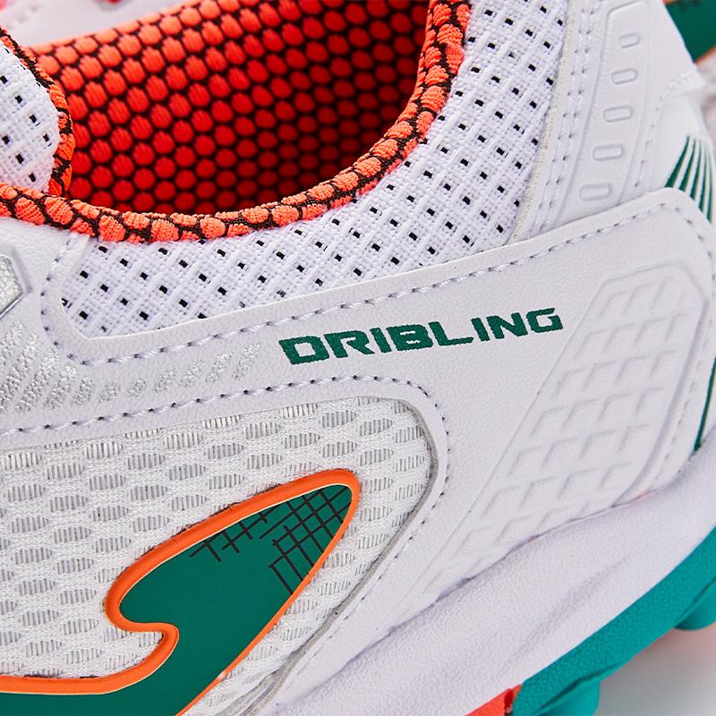 成人碎釘足球鞋 DRIBLING- TF【白綠色】