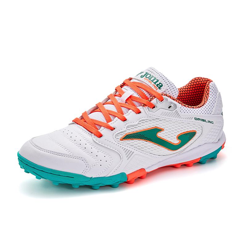 成人碎釘足球鞋 DRIBLING- TF【白綠色】