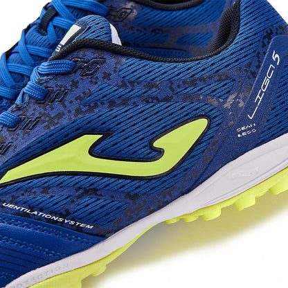 成人碎釘足球鞋 LIGO 5 - TF【藍色】