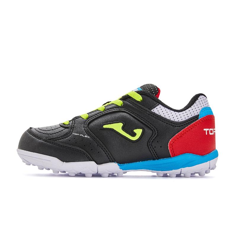 Children's spiked soccer shoes TOP FLEX - TF [black and green]