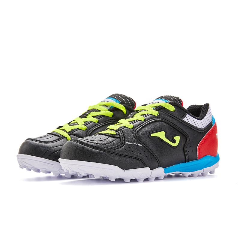 Children's spiked soccer shoes TOP FLEX - TF [black and green]