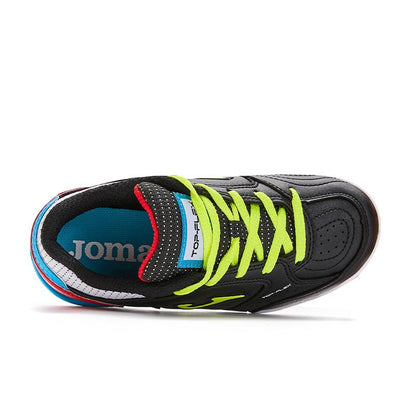 Children's spiked soccer shoes TOP FLEX - TF [black and green]