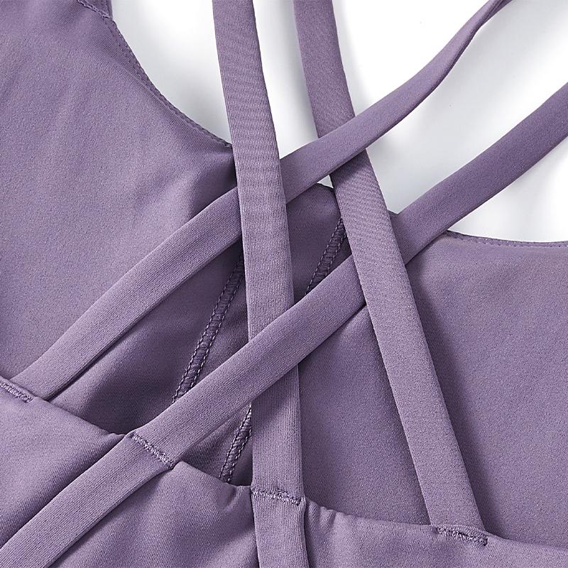 Women's Comfortable Stretch Yoga Vest [Light Purple] 