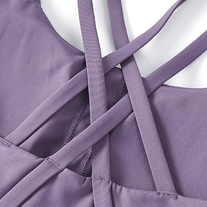 Women's Comfortable Stretch Yoga Vest [Light Purple] 
