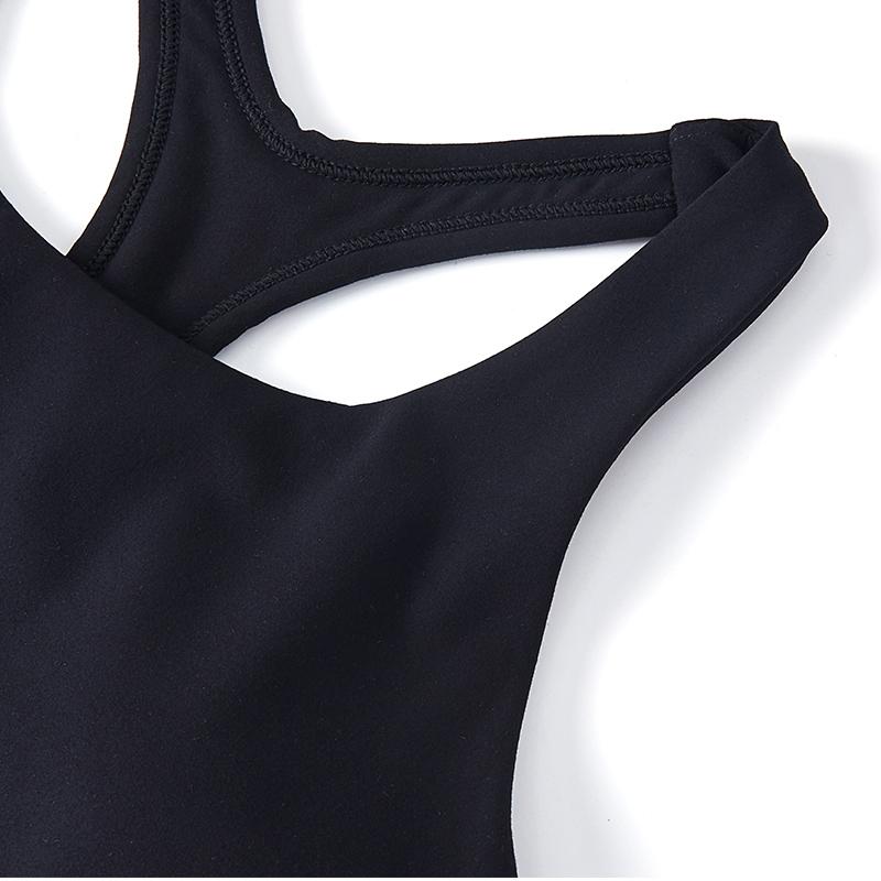 Women's high-strength elastic sports vest [black] 