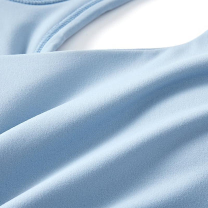 Women's high-strength elastic sports vest [light blue] 