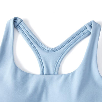 Women's high-strength elastic sports vest [light blue] 